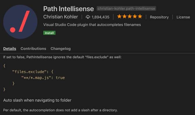 ۳. Path Intellisense