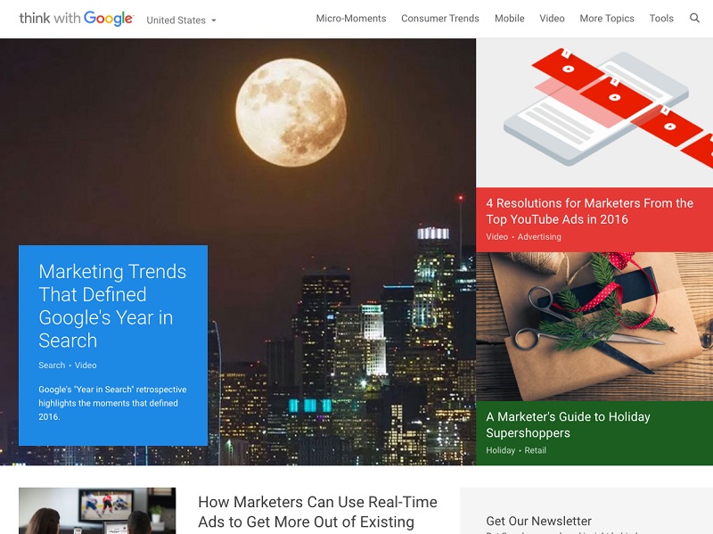 پلتفرم Think with Google برای بازاریابی و تحلیل داده