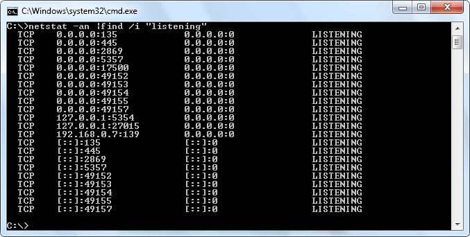 مشاهده پورت های باز در ویندوز با دستور NetStat