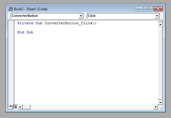 محیط ویرایشگر کد VBA (Visual Basic for Applications) در اکسل برای نوشتن ماکروها