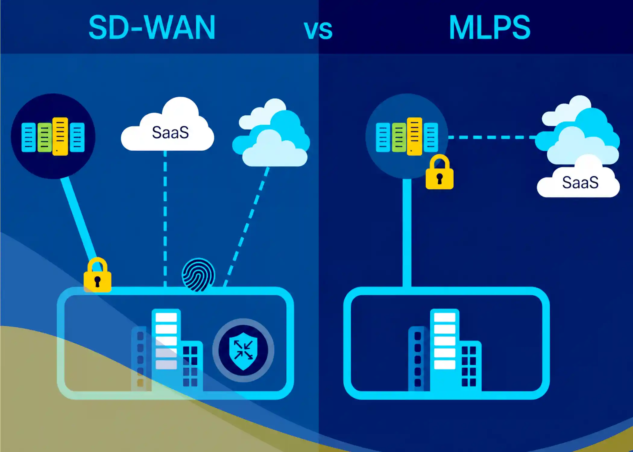مقایسهMPLS و SD-WAN