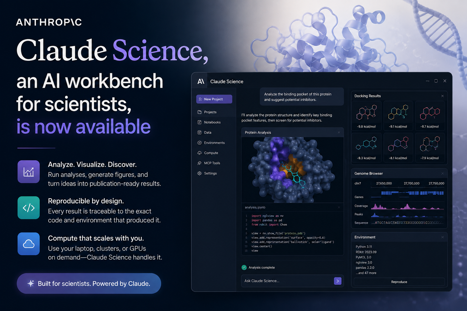 آنتروپیک از پلتفرم Claude Science رونمایی کرد