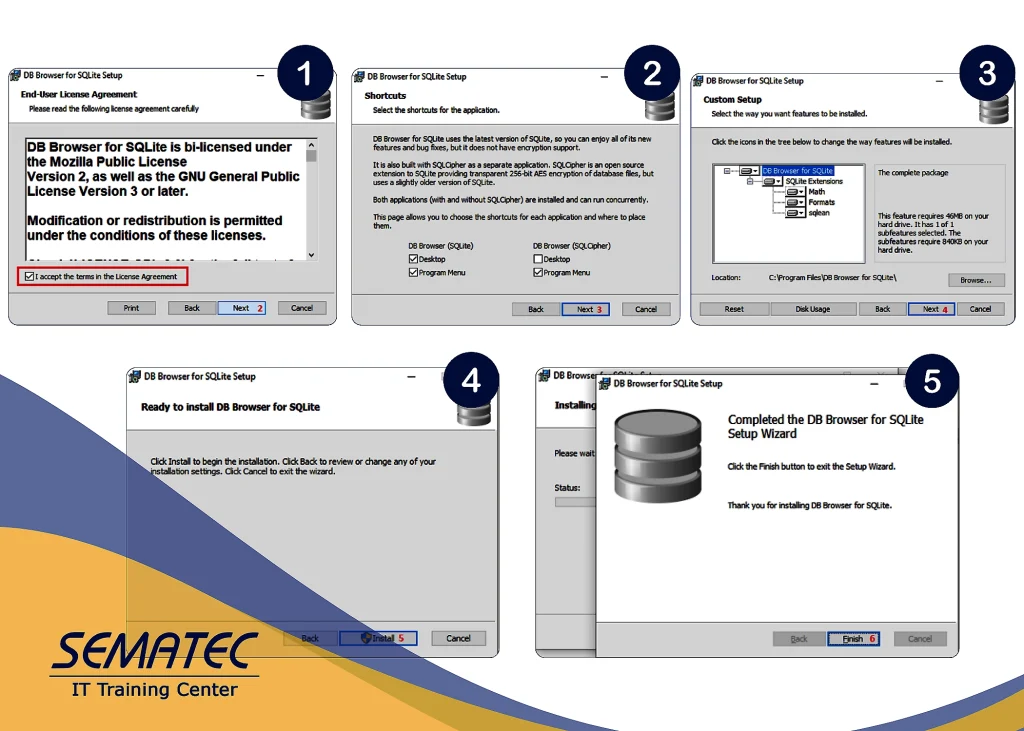 نرمافزار DB Browser for SQLite